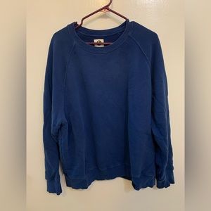 American Giant Midweight Crewneck Hoodie- Blue
